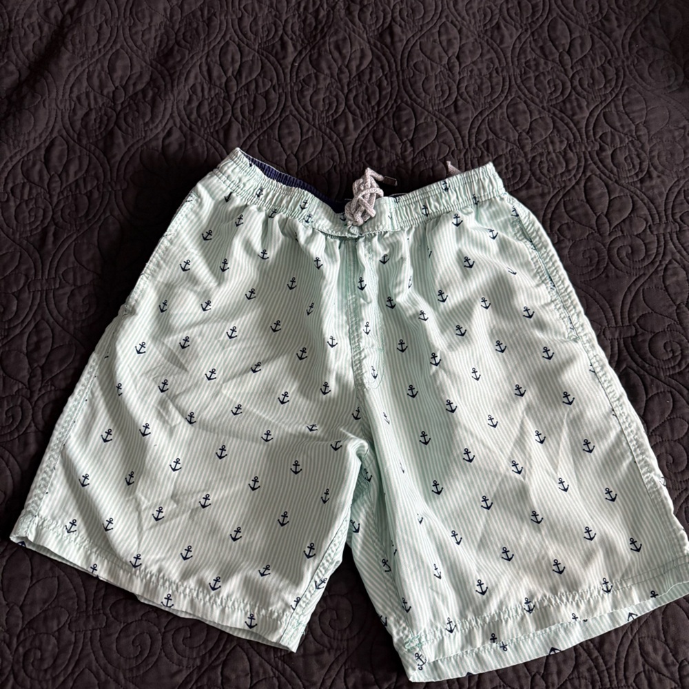 Exist Mint Green Anchor Swim Trunks